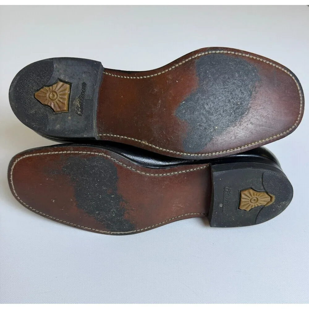 Vintage 60s 70s Side Zip Boots O'Sullivan Heel Union Made Men's 8EE (Extra Wide)